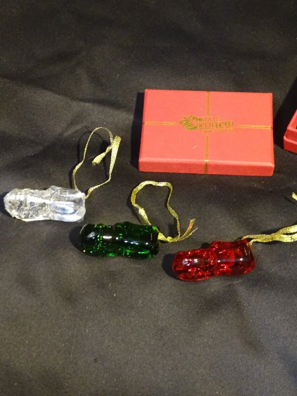 New in the box Life's Christmas Shoe Project Set of 3